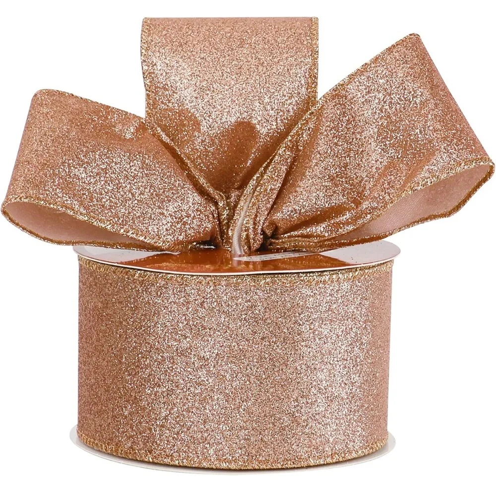 Gold Glitter Ribbon Party Decorations